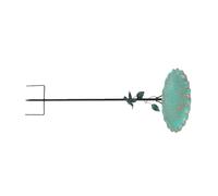 Abbeveratoio per uccelli in metallo con decorazione per uccelli, ideale per giardino, prati e patii, uso vasca in metallo