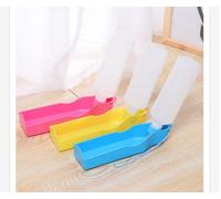 Abbeveratoio Plastica Dispenser Animali Viaggio Portatile Giallo