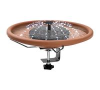 Abbeveratoio solare per uccelli, ringhiera per uccelli, rifugio decorandolo con questo abbeveratoio per uccelli montato sulla terrazza. Attira una varietà di uccelli e lascia che il suo bel bel