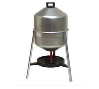 ABBEVERATOIO SU TRIPODE ZINCATO lt. 30 PER AVICOLI