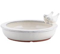 Abbeveratoio Uccelli Rotondo Bagno Dell'Uccello Piscina Cibo Punto D'Acqua