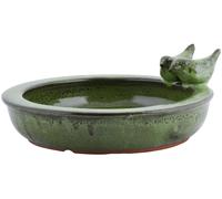 Abbeveratoio Uccelli Rotondo Bagno Dell'Uccello Piscina Cibo Punto D'Acqua