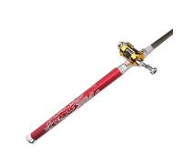 Abbey - Canna da pesca e rullo combinata, pesca a penna - Barra telescopica piccola barra tascabile - combinazione di pieghevole e mulinello, accessori da pesca per viaggi all'aperto, campeggio