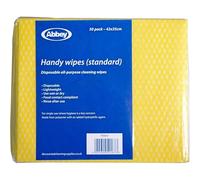 Abbey Panni Monouso Yellow Confezione Da 50-42x35cm | Panni Per La Pulizia Non Tessuto | Salviette Multiuso Per Superfici | Panno Assorbente Per La Pulizia Della Casa