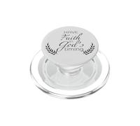 Abbi fede nel tempismo di Dio cristiano PopSockets PopGrip per MagSafe