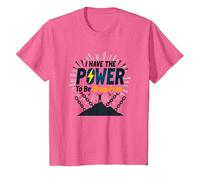 Abbiate Il Coraggio di Essere Senza Droghe: potenziare Il Messaggio Anti-dipendenza Maglietta, Bambini, Rosa mélange, 3 Anni