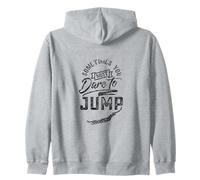 Abbiate Il Coraggio di Saltare Jumping Jumper Bungee Hobby Felpa con Cappuccio