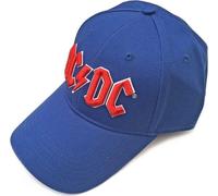 Abbigliamento Ac/Dc: Rock Off - Red Logo Mid Blue (Cappellino)