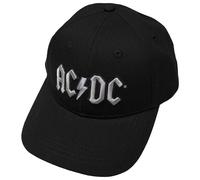 AC/DC Silver Logo Cappello Black