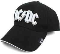 Abbigliamento Ac/Dc: Rock Off - White Logo (Cappellino)