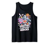 Abbigliamento anni '80 Cartoon Heroes per i fan della nostalgia retrò Canotta