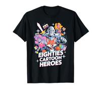 Abbigliamento anni '80 Cartoon Heroes per i fan della nostalgia retrò Maglietta