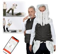 Abbigliamento anticaduta intelligente per anziani Airbag anticaduta Gilet airbag Viene fornito con APP per visualizzare i dati dell'esercizio per uso esterno, attivazione dell'airbag in 0,01