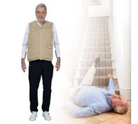 Abbigliamento anticaduta intelligente per anziani, gilet airbag indossabile, gilet airbag che si apre in 0,08 s per protezione, con app per visualizzare la traiettoria del movimento