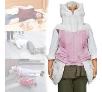 Abbigliamento anticaduta intelligente per anziani, gilet di sicurezza per esterni con airbag, allarme di monitoraggio remoto, posizionamento, funzione di registrazione sportiva,womenpink-XXL