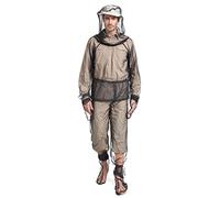 Abbigliamento antizanzare, zanzariere traslucide in 4 pezzi, tute antizanzare traspiranti, protezione pieghevole e regolabile per pesca, campeggio, escursionismo, L/XL