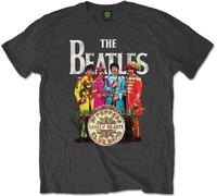 Abbigliamento Beatles (The): Rock Off - Sgt. Pepper Charcoal (T-Shirt Unisex Tg.
