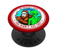 Abbigliamento Believe Big Bigfoot Sasquatch Cryptid Hunter PopSockets PopGrip Adesivo