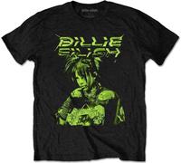 Billie Eilish T-Shirt Illustrazione Ufficiale Nero, S Unisex-Adulto