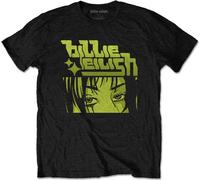 Abbigliamento Billie Eilish: Rock Off - Anime Logo (T-Shirt Unisex Tg. M)