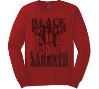 Abbigliamento Black Sabbath: Rock Off - Band And Logo (Maglia Manica Lunga Unise