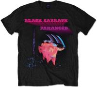 Abbigliamento Black Sabbath: Rock Off - Paranoid Motion Trails Black (T-Shirt Un