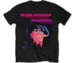 Abbigliamento Black Sabbath: Rock Off - Paranoid Motion Trails Black (T-Shirt Un
