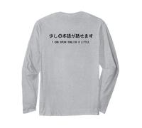 "少し日本語が話せます" Abbigliamento calligrafia con scritte Maglia a Manica