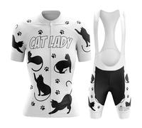 Abbigliamento Ciclismo Donna Estivo Completo Bici MTB Maglia Ciclista Manica Corta,Maglietta Bicicletta e Salopette Pantaloncini con 19D Gel Imbottiti,Tuta Ciclo Asciugatura Rapida Traspirante|C4,M