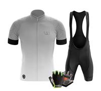 Abbigliamento Ciclismo Set Manica Corta Tuta Ciclismo Uomo Completo Ciclismo Estivo per Bici da,Camicia da MTB,Asciugatura Rapida (5XL,Typ-15)