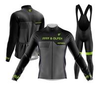 Abbigliamento Ciclismo Uomo Invernale Tuta da Ciclista Manica Lunga Completo MTB Bici,gel 9D Tute da ciclismo per il ciclismo MTB outdoor-Completo Ciclismo Uomo