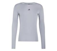 adidas Uomo Techfit Compression Training Longsleeve Shirt, Grey, L