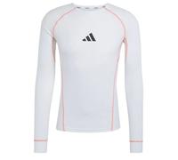 Abbigliamento compressivo Adidas Terrex Xperior Clima365 Long Sleeve Baselayer - white/semi impact orange - Bianco (XL)