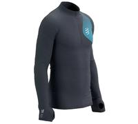 Abbigliamento compressivo Compressport Winter Trail Postural Long Sleeve Top - magnet/hawaiian ocean - Grigio (S)