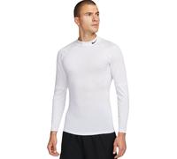 Abbigliamento compressivo Nike Pro Dri-FIT Fitness Mock-Neck Long-Sleeve - white/black - Bianco (XL)