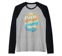 Abbigliamento Cristiano ispiratore My God is an Awesome God Maglia con Maniche Raglan