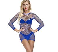 Abbigliamento da notte per successione affascinante babyputen biancheria intima Donne Body Abiti biancheria intima a rete, Blu, Taglia unica