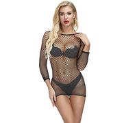 Abbigliamento da notte per successione affascinante babyputen biancheria intima Donne Body Abiti biancheria intima a rete, Nero , Taglia unica