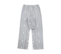 Abbigliamento da paziente costretto a letto (pantaloni) per uomini, abbigliamento paziente con design con cerniera, adatto per cure postoperatorie, paralisi delle fratture, cura costretta