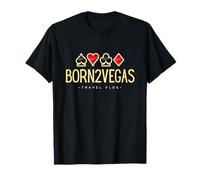 Abbigliamento da strada con logo del vlog di BORN2VEGAS di Las Vegas Maglietta