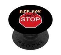 Abbigliamento da strada rap classico Hip Hop Don't Stop Old School PopSockets PopGrip Adesivo