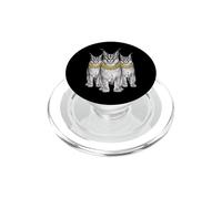 Abbigliamento da strada retrò Big Floppa Caracal Cat Meme Rap Old School PopSockets PopGrip per MagSafe