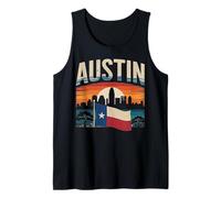 Abbigliamento da Viaggio Austin City Skyline Texas Star Canotta