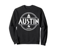 Abbigliamento da Viaggio Austin City Skyline Texas Star Felpa