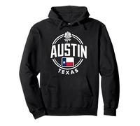 Abbigliamento da Viaggio Austin City Skyline Texas Star Felpa con Cappuccio