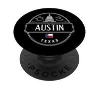 Abbigliamento da viaggio Austin City Skyline Texas Star PopSockets PopGrip Adesivo