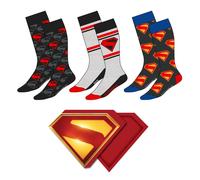 Abbigliamento Dc Comics: Cerda' - Superman (Set Calzini Tg.38-45 3 Pz)