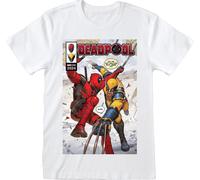 Deadpool 3 - Comic Book Cover (Unisex White T-Shirt) Medium -