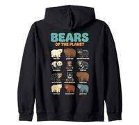 Abbigliamento didattico Bears of The Planet per la Fauna Selvatica Felpa con Cappuccio