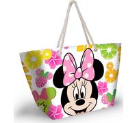 Borsa Mare Minnie Mouse con Manici e Cerniera 37 x 52 x 17cm Multicolore
